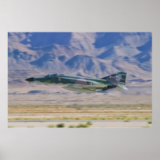 Póster Paso bajo F-4 Phantom II