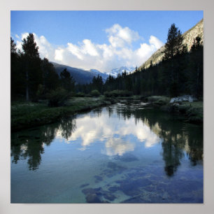Póster Paso de Donahue desde Lyell Fork - Camino de John