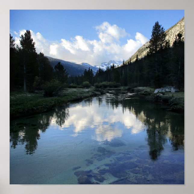 Póster Paso de Donahue desde Lyell Fork - Camino de John  (Frente)