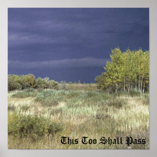 Póster Paso de las nubes cerca