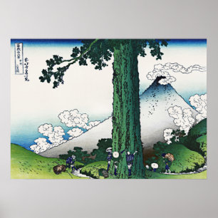 Póster Paso de Mishima en la provincia de Kai