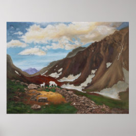 Póster Paso de montaña en el extremo norte