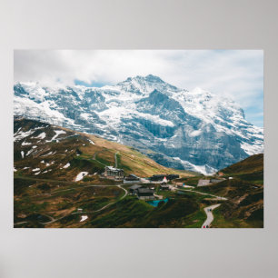Póster Paso de montaña Kleine Scheidegg Suiza
