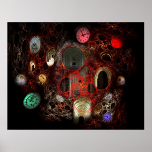 Póster Paso de tiempo en color
