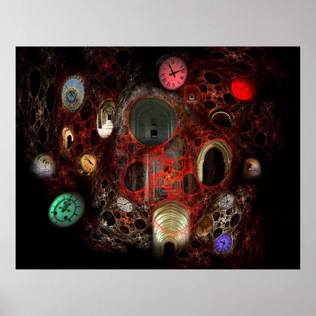 Póster Paso de tiempo en color (Frente)