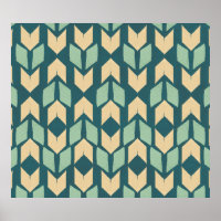 Paso Geo al aire libre | Patrón de flecha Verde az