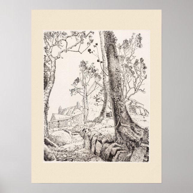 Póster Pasos Cornwall Imprimir, Eleanor M Hughes Re-Strik (Frente)