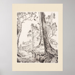 Póster Pasos Cornwall Print, reimpresión de Eleanor M Hug