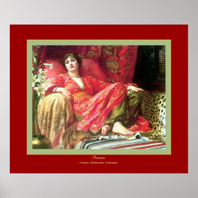 Póster Passion~ Frank Bernard Dicksee (Frente)