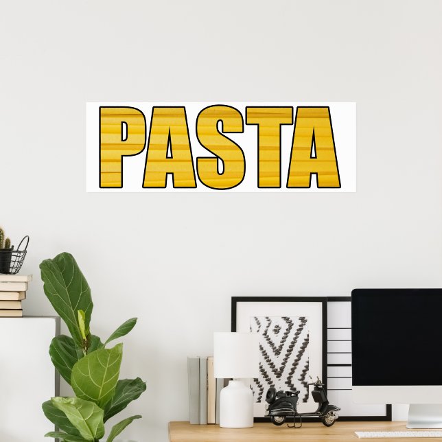 Póster Pasta (Oficina en casa)