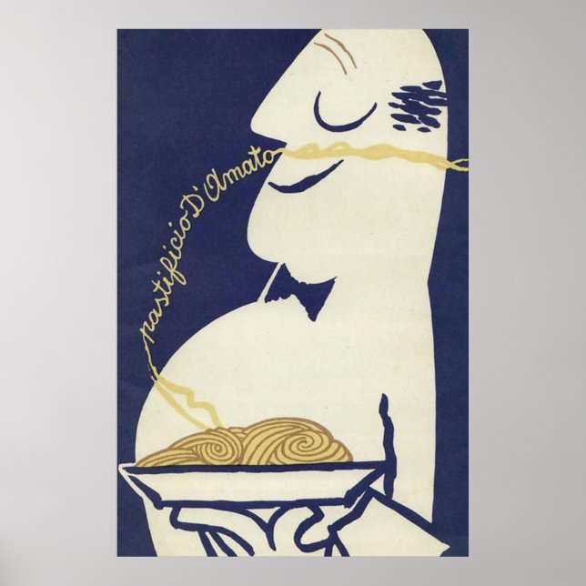 Póster Pasta italiana vintage (Frente)
