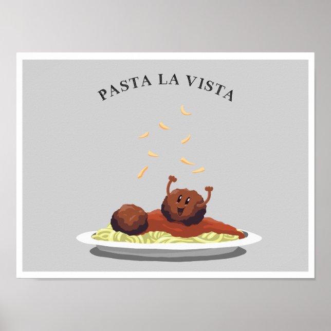 Póster ¡Pasta La Vista! (Frente)