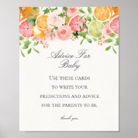 Pastel Citrus Floral Pequeño consejo cutáneo para 