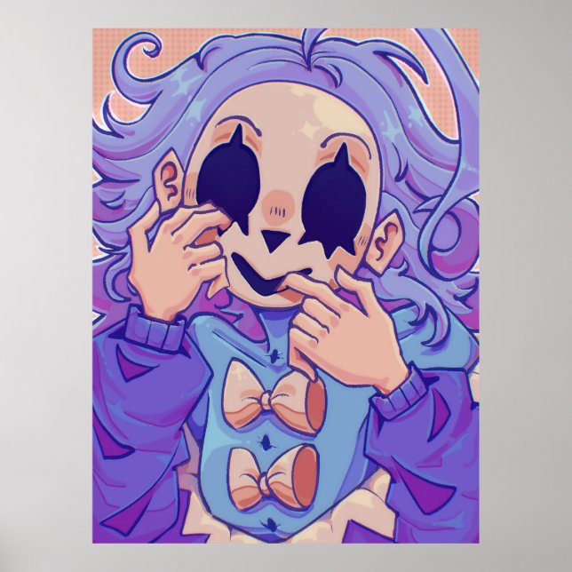 Póster Pastel Creepy Cute Mask Girl Poster (Frente)