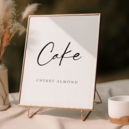 Póster Pastel de Boda de guión moderno