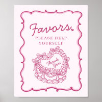 Pastel de coqueta rosa de buey retro favorece el R