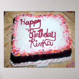 Póster "Pastel de cumpleaños"