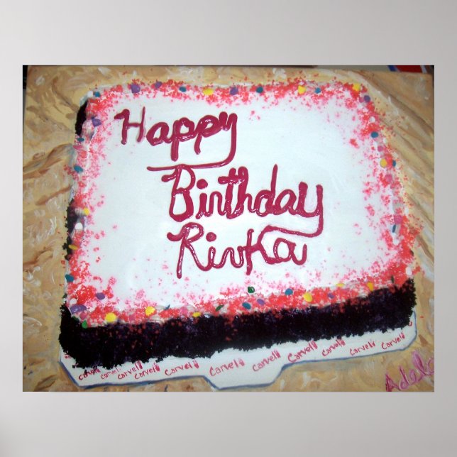 Póster "Pastel de cumpleaños" (Frente)