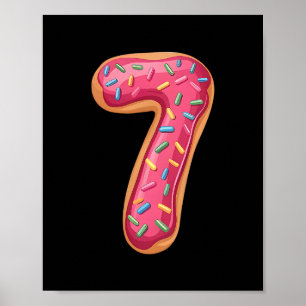 Póster Pastel De Donas 67 Meme Divertido 6 7 Disfraz Amig