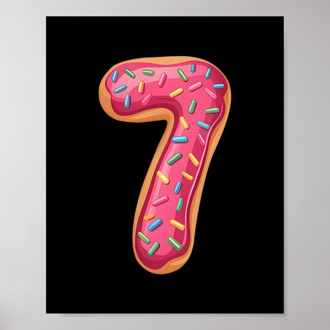 Póster Pastel De Donas 67 Meme Divertido 6 7 Disfraz Amig (Frente)
