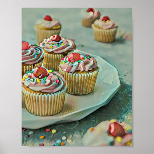 Póster Pastel de helado