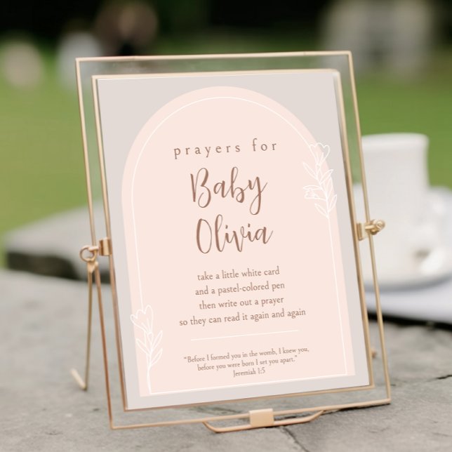 Póster Pastel de rosa y pardo de cobre reza por Rótulo in (Subido por el creador)