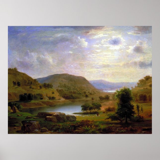 Póster Pastel de Valle de Duncanson (Frente)