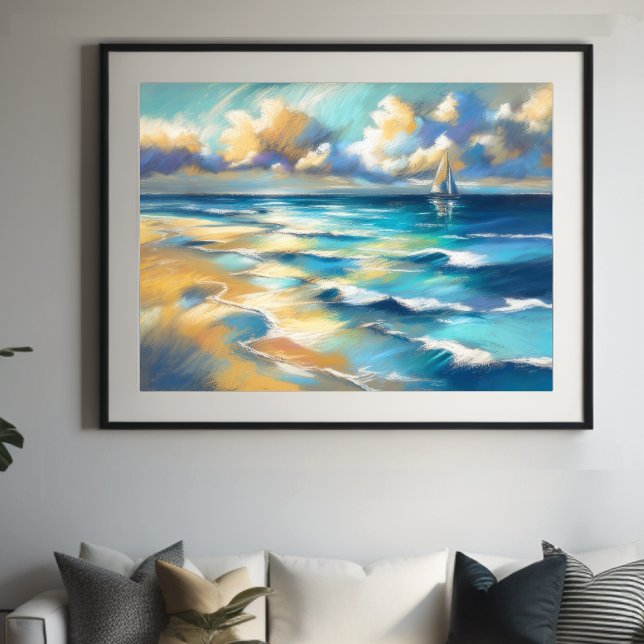 Póster Pastel duro dibujando agua de vela II (Subido por el creador)