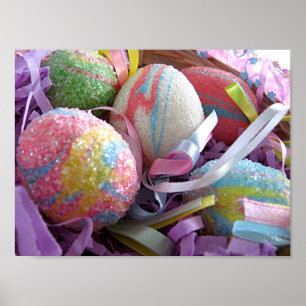 Póster Pastel Easter Eggs