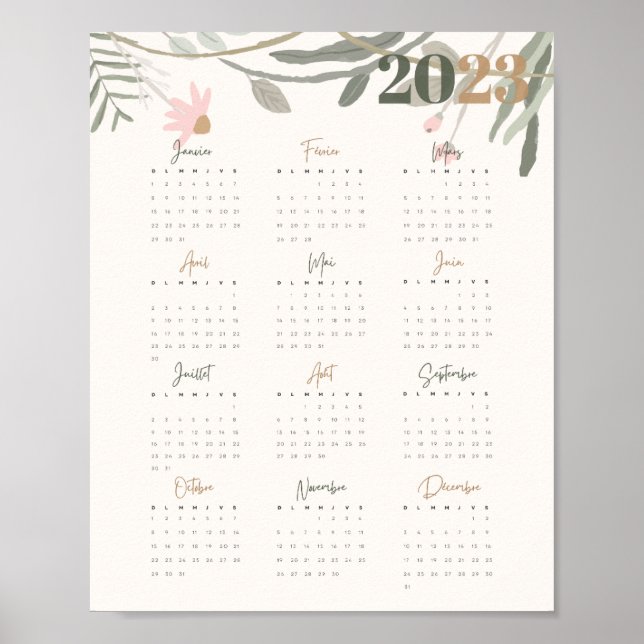 PÓSTER PASTEL FLORAL DE 2023 - FR (Frente)