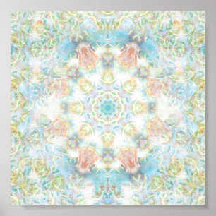 Póster Pastel Flower Mandala