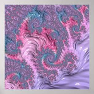Póster Pastel Fractal
