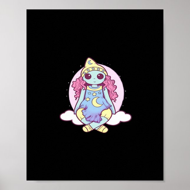 Póster Pastel Gótico Whimsigoth Clown Ragdoll (Frente)