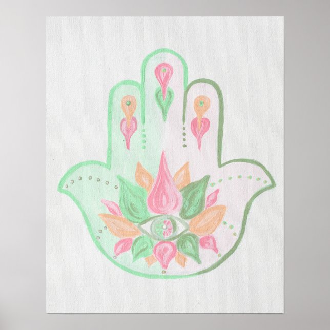 Póster Pastel Hamsa Poster (Frente)