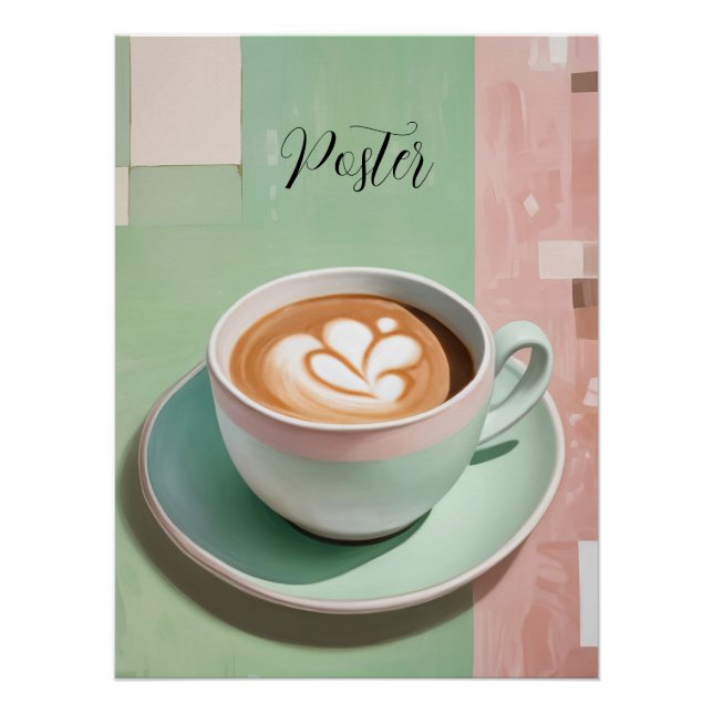 Póster Pastel Latte (Anverso)