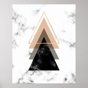 Póster Pastel Marble Print Design