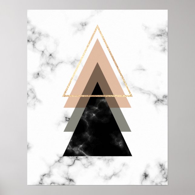 Póster Pastel Marble Print Design (Frente)