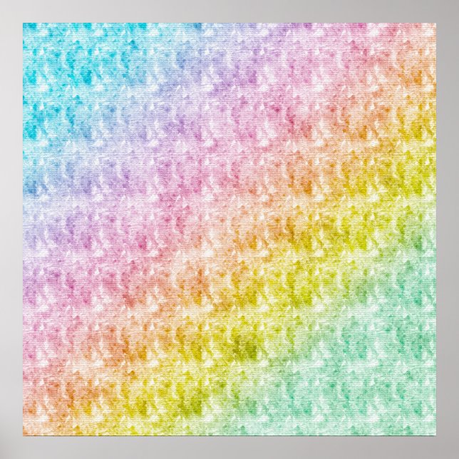 Póster Pastel Rainbow Poster (Frente)