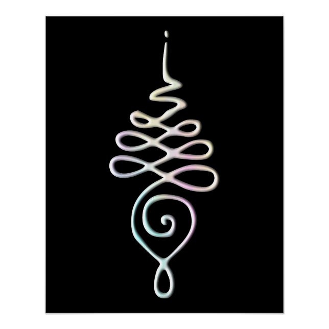 Póster Pastel Unalome (Anverso)