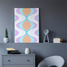 Pastel Violeta Naranja Aqua Ogeo Azul Ogeo Waves B
