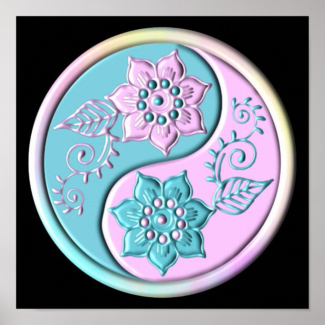 Póster Pastel Yin Yang (Frente)