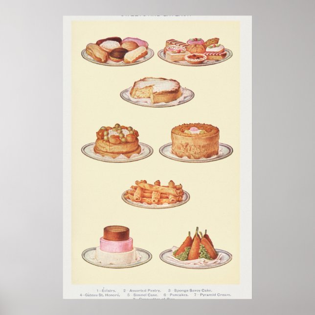 Póster Pasteles de época (Frente)