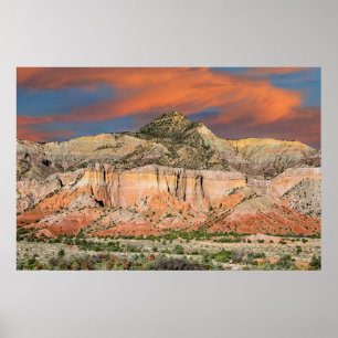 Póster Pasteles de la montaña del rancho del fantasma
