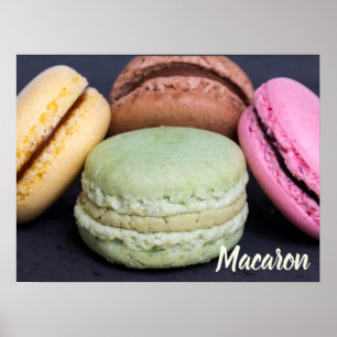 Póster Pasteles de Macaron para regalo dulce
