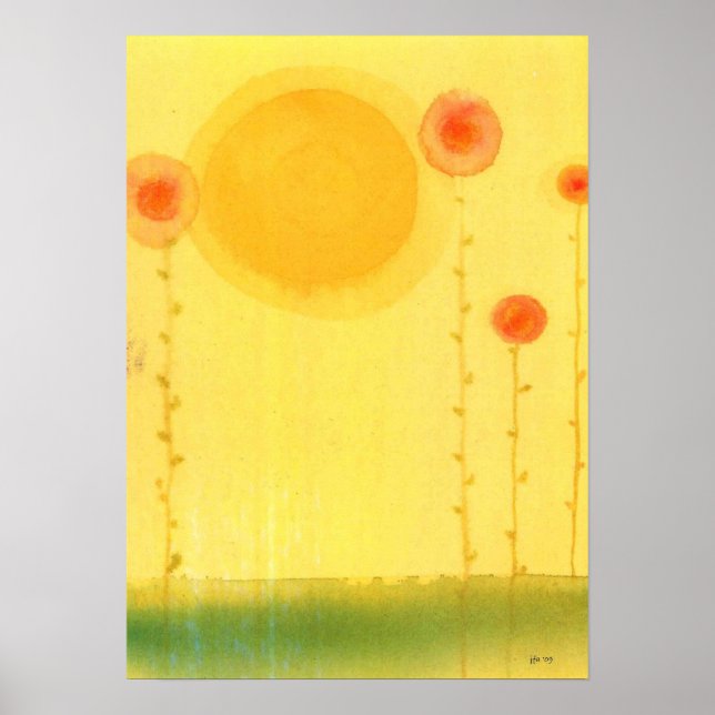 Póster Pasteles florales (Frente)