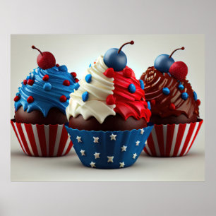 Póster Pasteles patrióticos