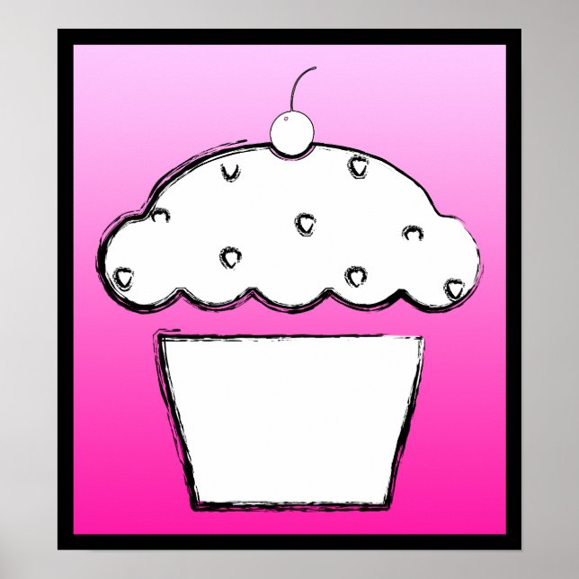 Póster pastelito de cerezo (Frente)