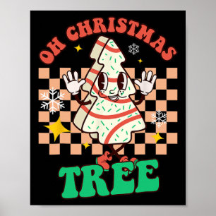 Póster Pastelitos divertidos Oh árbol de Navidad Debbie B