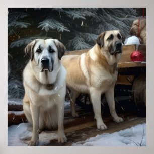 Póster Pastor Anatolio de Anatolia Sleigh Nieve Decoració