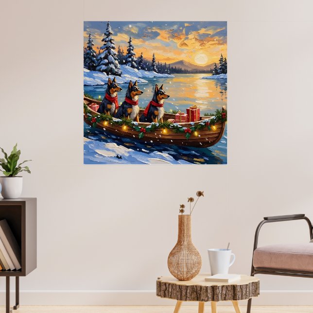 Póster Pastor de Anatolia Navidad Barco Fiesta (Salón 3)